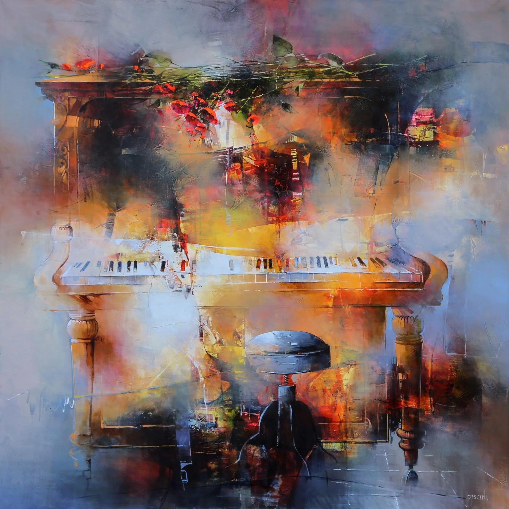 EL CLARO DE LUNA - 95X95CM - 2019